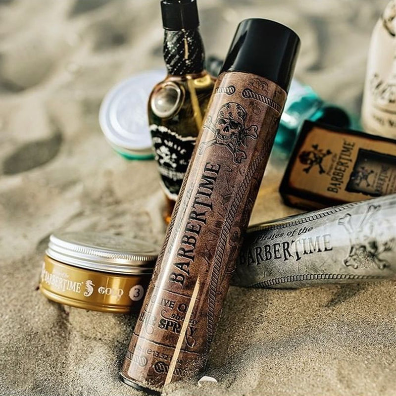 Load image into Gallery viewer, Barbertime hairspray shine olive oil 400ml