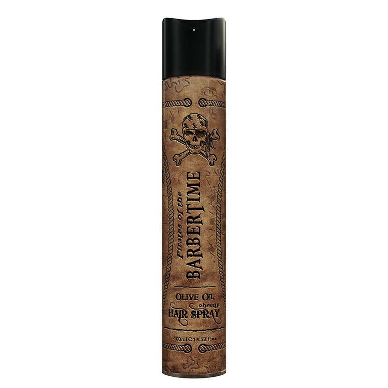 Load image into Gallery viewer, Barbertime hairspray shine olive oil 400ml