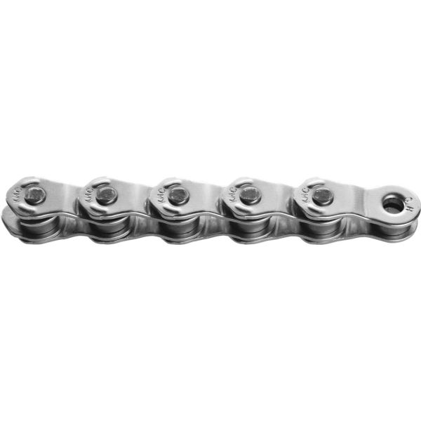 Afbeelding laden in galerijviewer, Kmc single speed ketting hl1 breed zilver 100 schakels - zilver