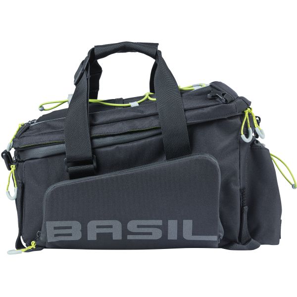 Load image into Gallery viewer, Basil Miles XL Pro bagagedragertas - waterdicht - sportief - zwart lime - 9-36L - MIK RT adapterplaten
