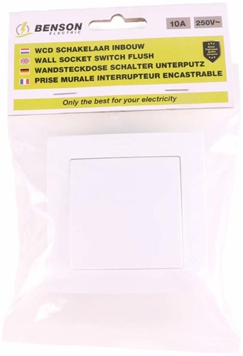 Afbeelding laden in galerijviewer, Enzo benson inbouw schakelaar wissel wit - 4650014