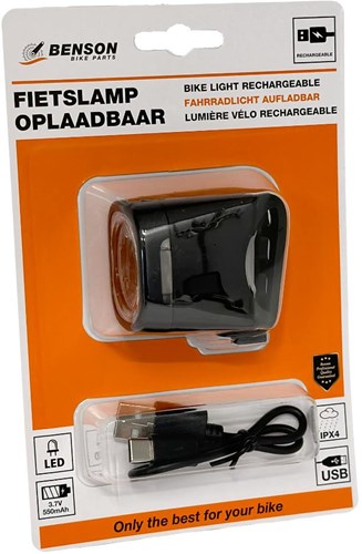 Laden Sie das Bild in Galerie -Viewer, Enzo benson led fietslamp usb oplaadbaar wit - 5700341