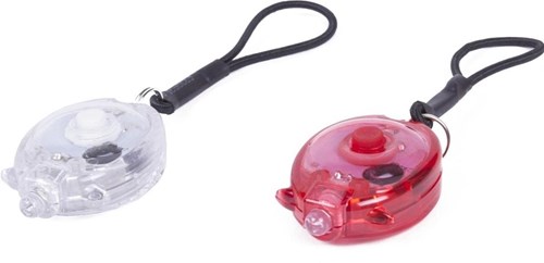 Afbeelding laden in galerijviewer, Enzo benson led fietslampset met elastiek mini 2 delig rood wit - 5700335