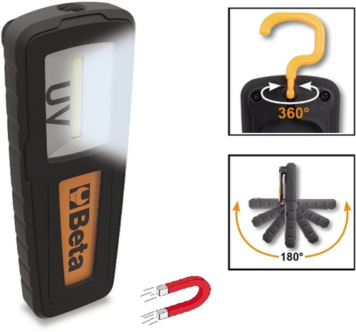 Cargue la imagen en el visor de la galería, Beta oplaadbare inspectie lamp met uv en wit licht ideaal voor het dedecteren van lekken 1838uv - 018380150