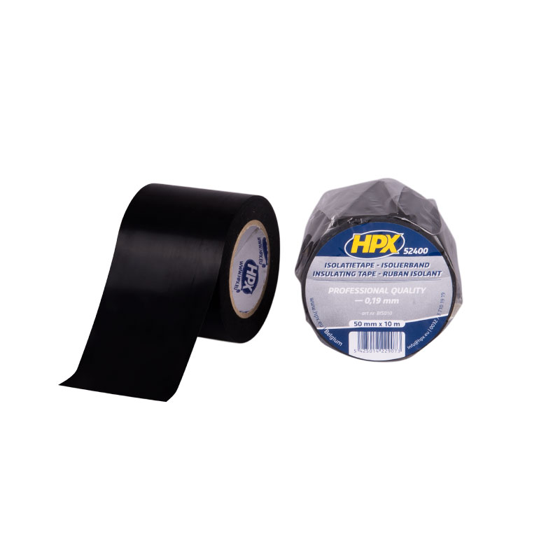 Load image into Gallery viewer, Hpx pvc isolatietape 50 mm x 10 meter - zwart