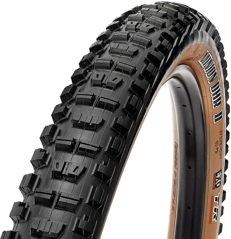 Cargue la imagen en el visor de la galería, Maxxis minion dhr ii rear tanwall wt 29x2.60 tr exo dual 60 folding tyre