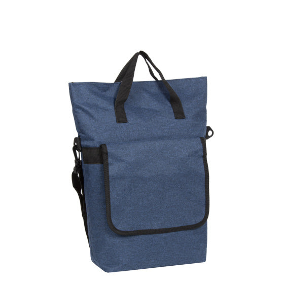 Load image into Gallery viewer, Bike drops shopper fietstas met schouderhengsel nylon 12l navy
