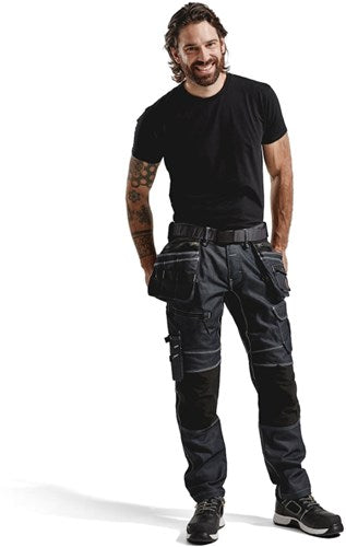 Afbeelding laden in galerijviewer, Blåkläder werkbroek denim stretch x1900 19901141 | zwart zwart | maat c48 - 7330509801314