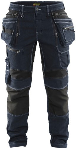 Afbeelding laden in galerijviewer, Blåkläder werkbroek denim stretch x1900 19901141 | zwart zwart | maat c48 - 7330509801314