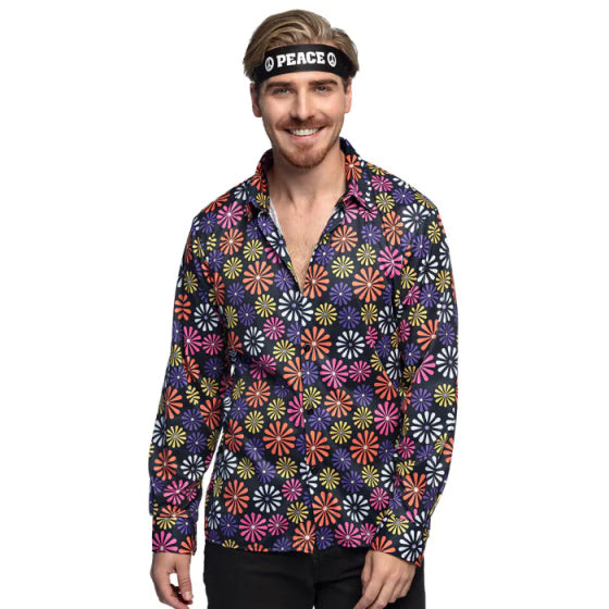 Chargez l'image dans la visionneuse de la galerie, Boland Flower Shirt Heren Polyester maat L