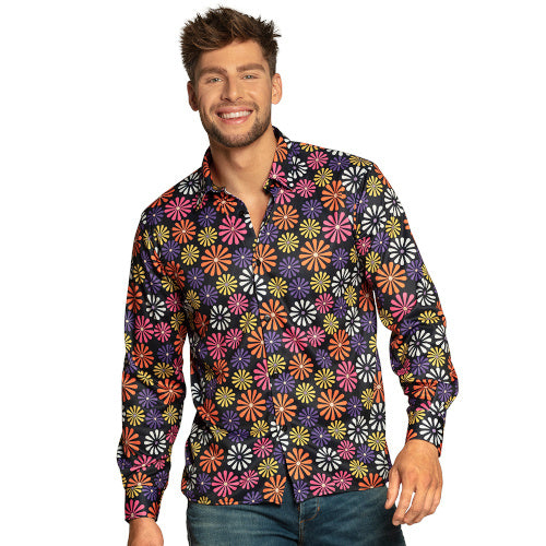 Chargez l'image dans la visionneuse de la galerie, Boland Flower Shirt Heren Polyester maat L