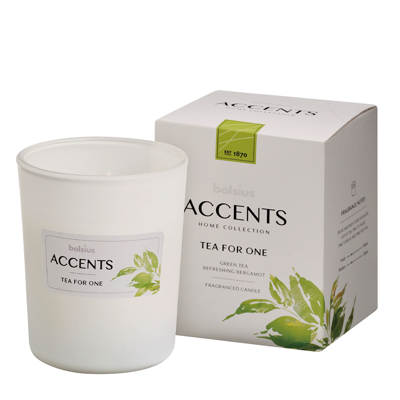 Afbeelding laden in galerijviewer, Bolsius geurglas accents tea for one 92 76mm
