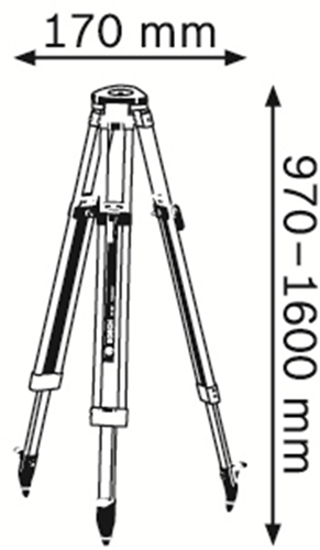 ギャラリービューアに画像をロードする, Bosch accessoires bt 160 professional statief | uitklapbaar - 0601091200