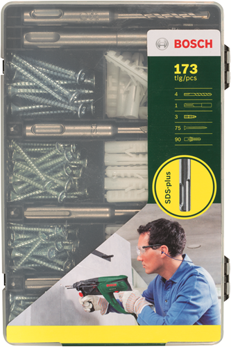 Chargez l'image dans la visionneuse de la galerie, Bosch accessoires sds plus bevestigingsset | 173-delig - 2607017163
