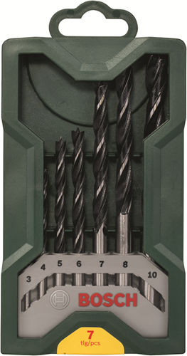 Load image into Gallery viewer, Bosch accessoires 7-delige mini-x-line houtborenset - 2607019580