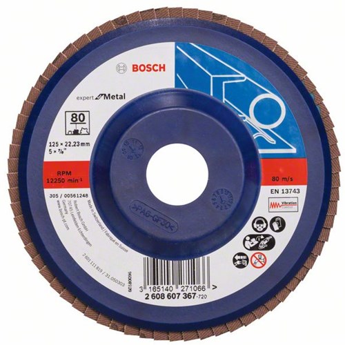Load image into Gallery viewer, Bosch accessoires 1 lamellenschijf 125 , expert for metal recht, kunststof, 80 - 2608607367