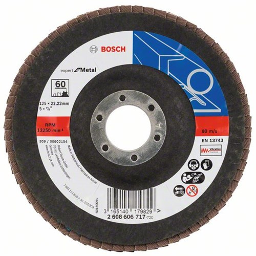 Load image into Gallery viewer, Bosch accessoires 1 lamellenschijf 125 x551, expert for metal haaks, k60 - 2608606717