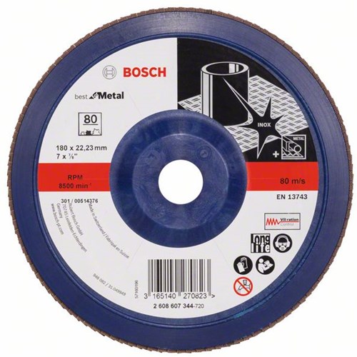 Load image into Gallery viewer, Bosch accessoires 1 lamellenschijf 180 x571, best for metal recht, kunststof, 80 - 2608607344