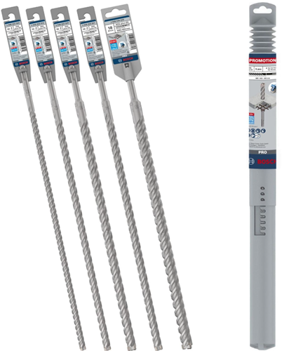 Afbeelding laden in galerijviewer, Bosch accessoires 5-delige pro sds plus-5x hamerborenset lang - 10, 12, 14, 16, 22 x 610 mm - 061599766x