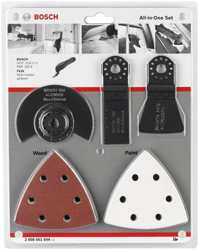 Cargue la imagen en el visor de la galería, Bosch accessoires accessoireset 1 hout metaal | 2608661694