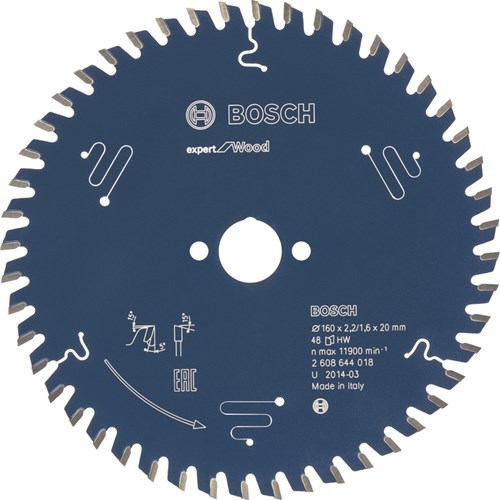 Afbeelding laden in galerijviewer, Bosch accessoires cirkelzaagblad expert for wood 160x20x2.2 1.6x48t - 2608644018