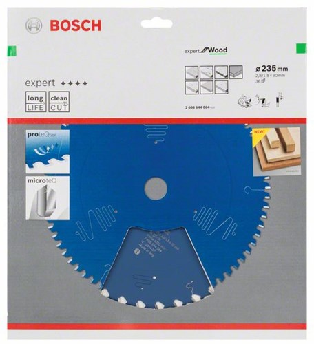 ギャラリービューアに画像をロードする, Bosch accessoires cirkelzaagblad expert for wood 235x30x2.8 1.8x36 t - 2608644064