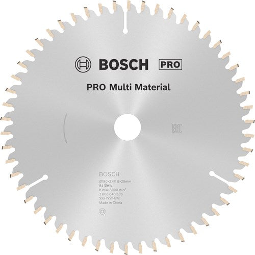 Load image into Gallery viewer, Bosch accessoires cirkelzaagblad multi material 190 x 20 16 x 2,4 mm, 54 1st - 2608640508