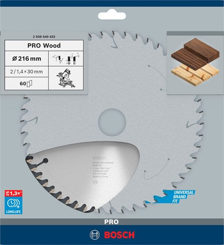 Afbeelding laden in galerijviewer, Bosch accessoires bosch pro wood cirkelzaagblad, 216 x 2 x 30 mm