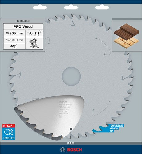 Chargez l'image dans la visionneuse de la galerie, Bosch accessoires bosch pro wood cirkelzaagblad, 305 x 2,5 x 30 mmpro wood cirkelzaagblad, 305 x 2,5 x 30 mm