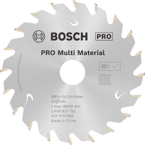 Load image into Gallery viewer, Bosch accessoires cirkelzaagblad st multi mat 85x15x1.5 1.0x30t - 2608837752