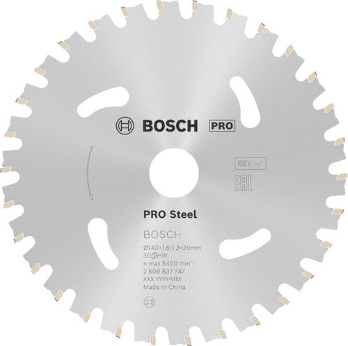 Afbeelding laden in galerijviewer, Bosch accessoires cirkelzaagblad | standard for steel | 140 mm | t30 2608837747