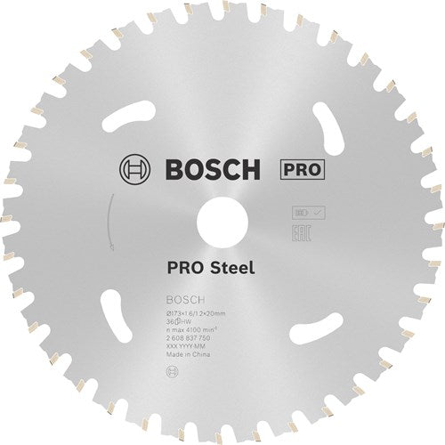 Load image into Gallery viewer, Bosch accessoires cirkelzaagblad | standard for steel | 173 mm | t36 2608837750