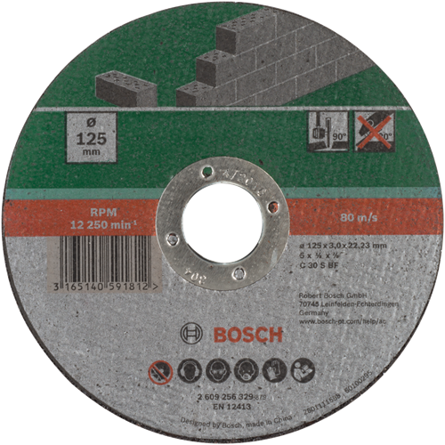 Load image into Gallery viewer, Bosch accessoires doorslijpschijf steen, 125 x2,5 recht - 2609256329