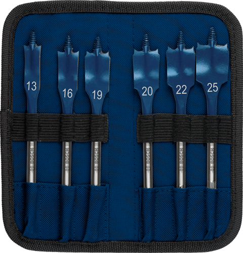 Cargue la imagen en el visor de la galería, Bosch blauw bosch accessoires expert speedborenset self cut speed | 6-delig | 13, 16, 19, 20, 22, 25 mm - 2608902109