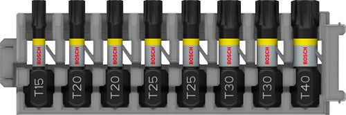 Load image into Gallery viewer, Bosch accessoires impact 8 delige bitset - tx15 t m tx40 - impact control - 2608522322