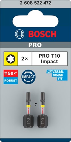 Laden Sie das Bild in Galerie -Viewer, Bosch accessoires impact control t10 25mm | 2 stuks - 2608522472