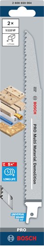 Afbeelding laden in galerijviewer, Bosch accessoires pro multi material demolition s1110vf zaagblad | 1 |6 x 22 x 225 mm | 2-delig - 2608659004