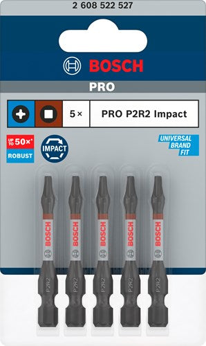 Afbeelding laden in galerijviewer, Bosch accessoires pro p2r2 impact bit | 55 mm | 5-delig - 2608522527