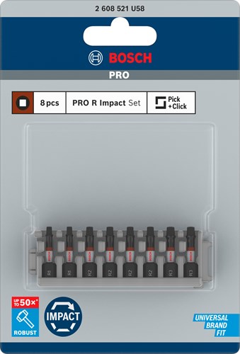 Chargez l'image dans la visionneuse de la galerie, Bosch accessoires bosch pro robertson slagbit r1(x2) r2(x4) r3 (x2) 55 mm 8-delig -...
