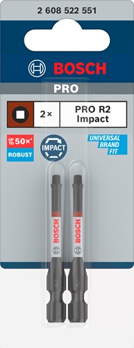 Cargue la imagen en el visor de la galería, Bosch accessoires bosch pro robertson slagbit r2 55 mm 2-delig - 2608522551