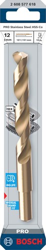ギャラリービューアに画像をロードする, Bosch accessoires pro stainless steel metaalboor hss-co | din 338 | 12 x 101 x 151 mm - 2608577618