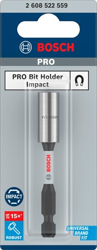 ギャラリービューアに画像をロードする, Bosch accessoires bosch pro impact standaard bithouder 75 mm - 2608522559