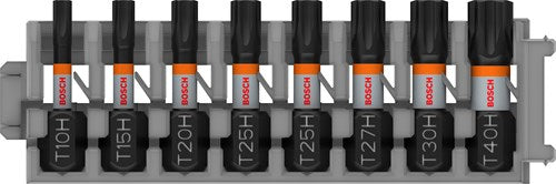 Cargue la imagen en el visor de la galería, Bosch accessoires pro th impact bits | t10h | t15h | t20h | t25h (x2) | t27h | t30h | t40h | 25 mm | 8 stuks - 2608521u56