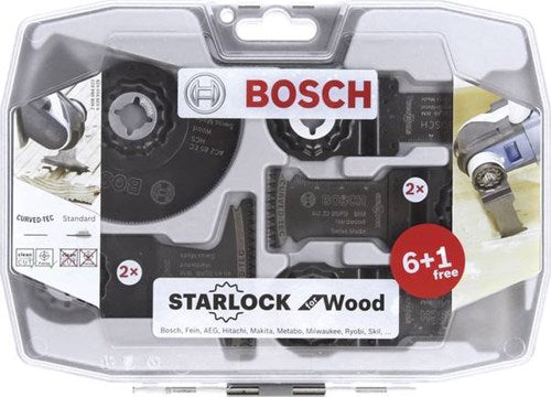Load image into Gallery viewer, Bosch accessoires starlock for wood 6+1 voor multitools - 2608664623
