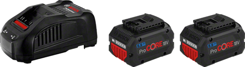 ギャラリービューアに画像をロードする, Bosch blauw 18v starterset met 2 accu's procore18v 5.5ah + lader gal 1880 cv - 1600a0214c