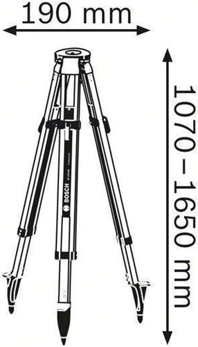 Laden Sie das Bild in Galerie -Viewer, Bosch accessoires bosch blauw bt 170 hd | bouwstatief - 0601091b00