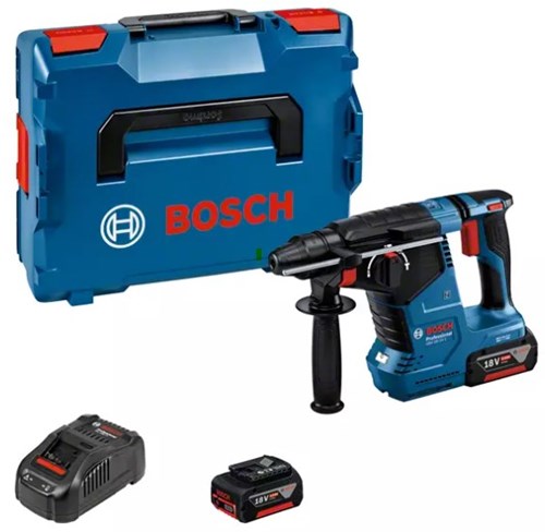 ギャラリービューアに画像をロードする, Bosch accu boorhamer gbh 18v-24 c 2x 5.0 ah accu + lader in l-b...