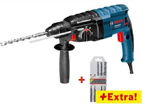 Afbeelding laden in galerijviewer, Bosch blauw gbh 2-24 df boorhamer | 790w 2.7j | + 5-delige hamerborenset - 06112a0402
