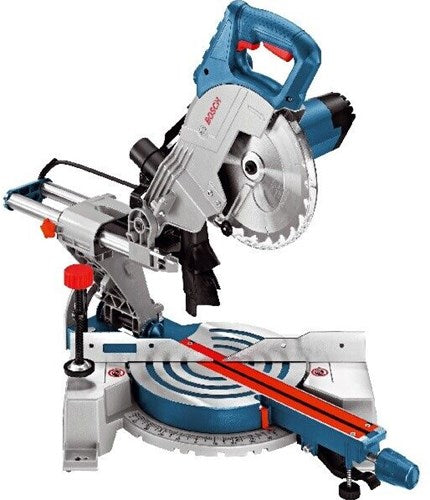 Load image into Gallery viewer, Bosch blauw gcm 80 sj afkortzaag | 216mm 1400w | met 2 cirkelzaagbladen - 0601b19001