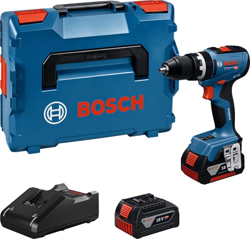 Chargez l'image dans la visionneuse de la galerie, Bosch blauw bosch professional gsb 18v-65 accu klop- schroefboormachine 18v 5.0ah in l-boxx - 06019n3303